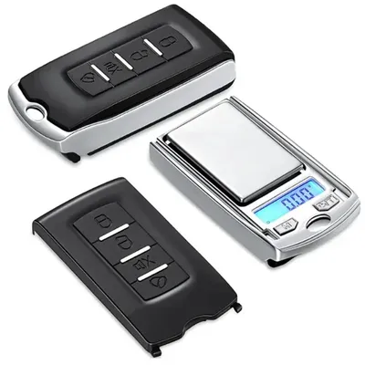 1Pcs 200g/100g 0.01g 정밀 휴대용 자동차 키 모양 미니 디지털 포켓 전자 그램 스케일(LCD 디스플레이 및 배터리 포함)